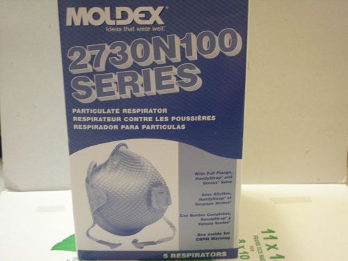 face mask particulate respirator N100 box of 5 Moldex brand Med / Large ( N95 )