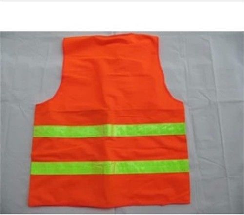 Orange Strips Construction Traffic Reflective Nylon Safety Vest BB US 01