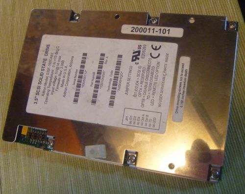 ADTRON 3.5&#034; SCSI SOLID STATE DRIVE SSD S35F-192CAB1 CF CARD TYPE FLASH HARD DISC