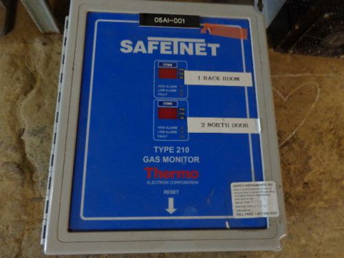 THERMO ELECTRON SAFE-T-NET MODEL 210 DUAL CHANNEL GAS MONITOR CONTROLLER