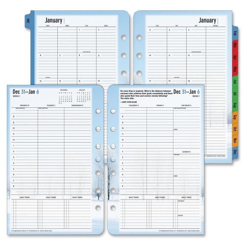 2015 Franklin Covey Seasons Planner Refill 2 Page Weekly 5.5&#034;x8.5&#034; June-Dec