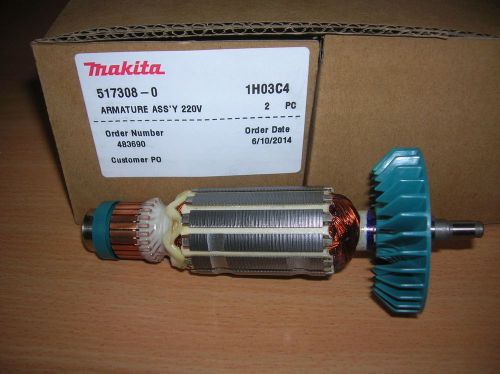 Genuine Original Makita Armature rotor 9527NB 9528NB  240V 517308-0