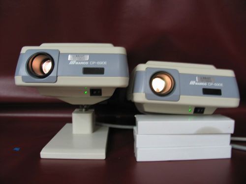 MARCO CP-690E AUTO CHART PROJECTOR LOT OF 2/1 ON BASE
