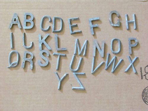 1 3/4&#034; tall PATTERN MOLD CASTING METAL LETTERS  26 PCS complete alphabet