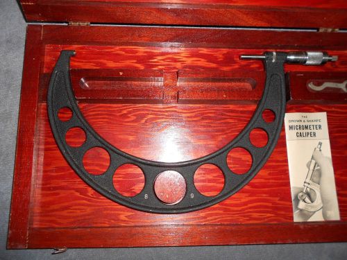 Brown &amp; sharpe 8&#039; - 9&#034; outside micrometer for sale
