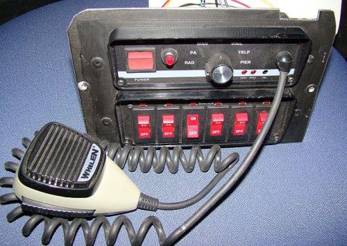 # 232 Whelen PCCHD-2 Controller WS295HFFS Remote Head &amp; 43-0145664-01 Microphone