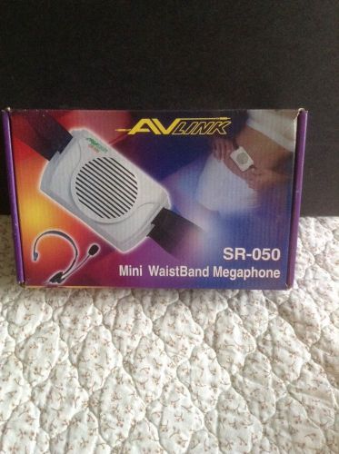 AVLINK Mini Waistband Megaphone SR-050 w/ Microphone Headset Battery or Plug NEW