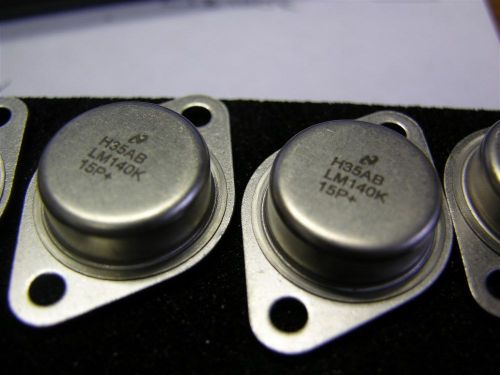 4 National Semiconductor LM140K-15 TO-3 Positive Voltage Regulators