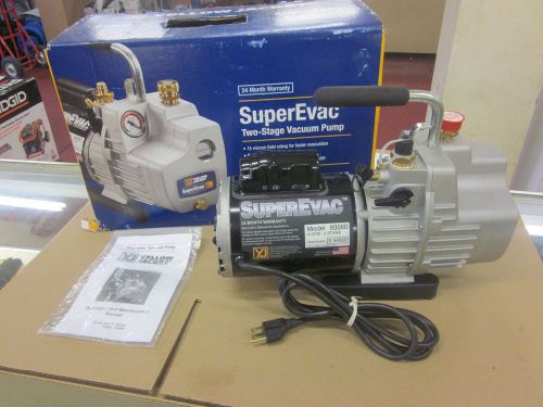 Yellow jacket 93560 superevac 6 cfm vacuum pump new in box - free shipping for sale