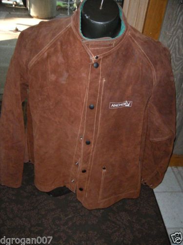 ANCHOR 1200-2XL  COWHIDE LEATHER WELDING JACKET,XX LARGE Soft Collar