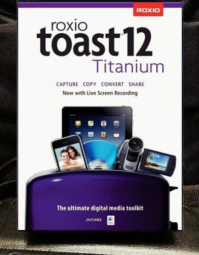Roxio Toast 12 Titanium MAC OS 3PC *Use Today*