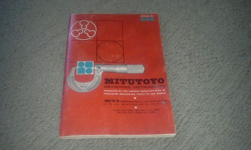 Mitutoyo Measuring Instruments Catalog #500 1968