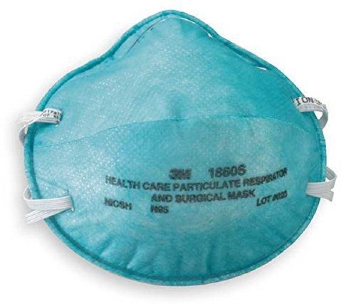 3M Health Care 1860S-N95 Particulate Respirator and Surgical Masks, Small Adult,