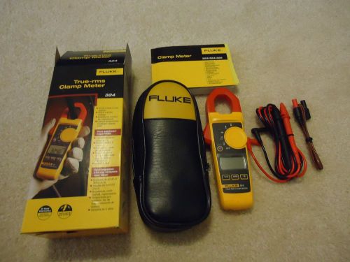 Fluke 324 40/400A AC, 600V AC/DC TRMS Clamp Meter Fast USPS Priority Shipping