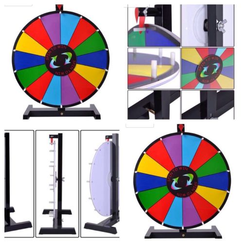 18in Portable Trade Show Promotion Spin to Win Prize Wheel-Dry Erase Model