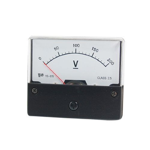 Fine Adjustable Dial Panel Meter Analog Voltmeter DC 0-200V New