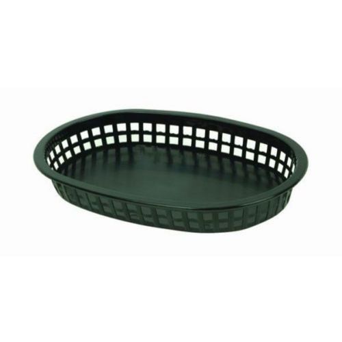 3 PC Plastic Large 10-3/4&#034; Fast Food Basket Baskets Tray GREEN PLBK1034G