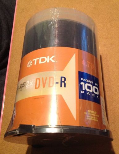 TDK DVD-R 4.7GB 100-Pack Tower Case