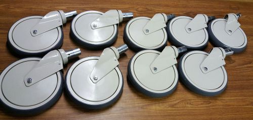 NEW Lot of Nine (9) Hill Rom 8&#034; Hospital Bed Casters