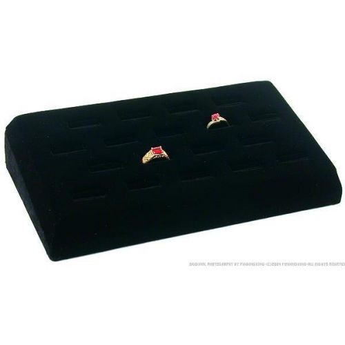 Ring Tray Black Velvet 18 Slot