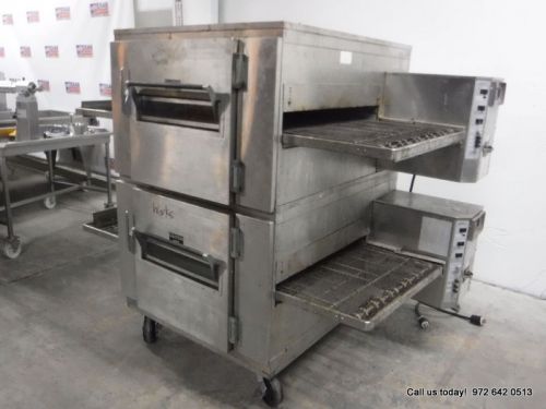 Lincoln impinger gas double stack conveyor pizza oven, model 1040 for sale