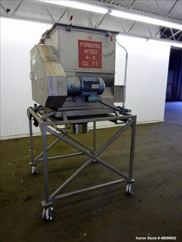 Used- Paul O. Abbe Forberg Twin Shaft Paddle Mixer, Model AF 120, 4.3 Cubic Feet