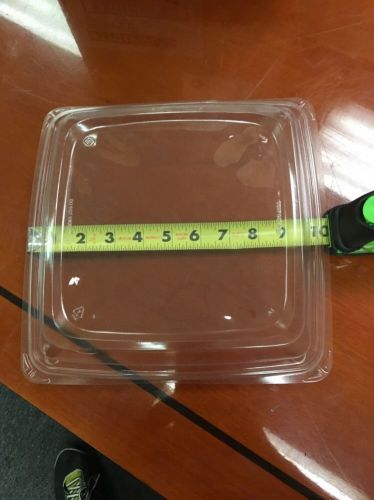 Solo Brand Clear Expressions Container Lids, Clear 10.25 Inch Square New
