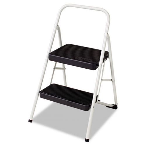 Cosco 2-step folding steel step stool ladder, cool gray, (csc11135clgg1) for sale