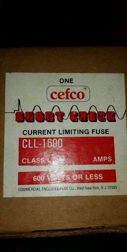 Cefco short check fuse #cll-2000 current limiting 600v 2000 amp class l (nib) for sale