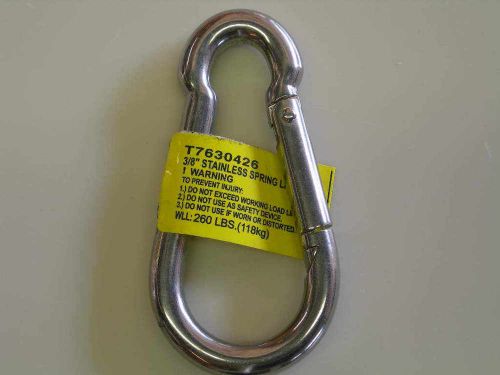 SPRING LINK. 3/8&#034; #T7630426. STAINLESS! NEW!