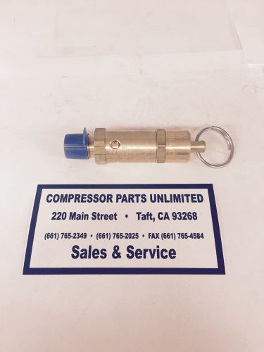 Kingston 1/4 130 psi, relief valve, air compressor, #112css-2-100 for sale