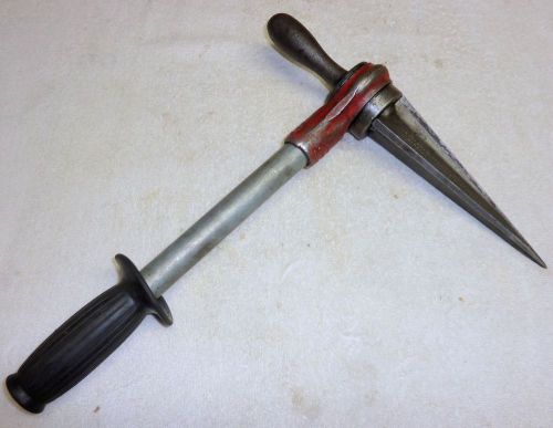 Ridgid longrip 1/8&#034;-2&#034; pipe conduit #2 reamer straight blade w/ handle for sale
