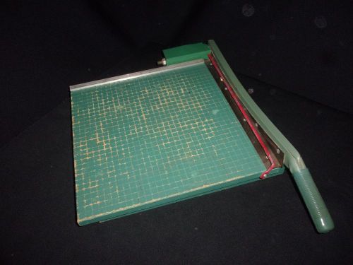 Vintage Premier 16&#034; Wood Guillotine Paper Cutter - Dangerously Awesome!