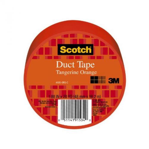 Tangerine orange scotch duct tape, 1.88&#034; by 20yd 3m tape 920-org-c 051141915340 for sale
