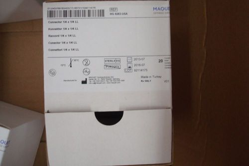 MAQUET  CONNECTOR 1/4 x 1/4  REF:HG 0283-USA~LOT OF 20
