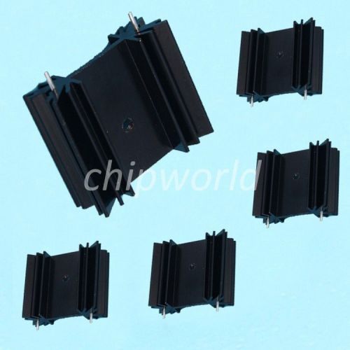 5PCS Triode IC heat sink For TO-220 Aluminum 30*34*12MM cooling fin New