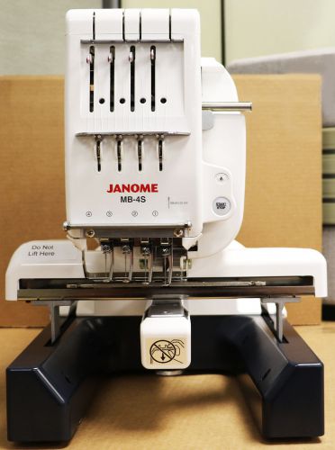 JANOME MB-4S FOUR-NEEDLE EMBROIDERY MACHINE -- ONLY 1 LEFT AT THIS PRICE!