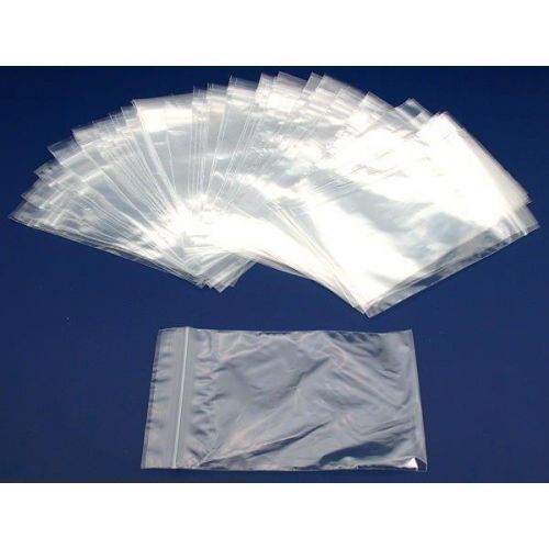100 Resealable Plastic Bags 4&#034; x 6&#034;