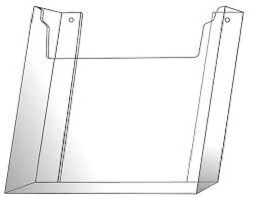 8 &#034; x 11&#034; clear literature holder for wall mount for sale