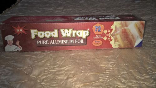 Aluminium Foil Roll Food Wrap Cooking 72M Length 29 cm wide With cutter in Box