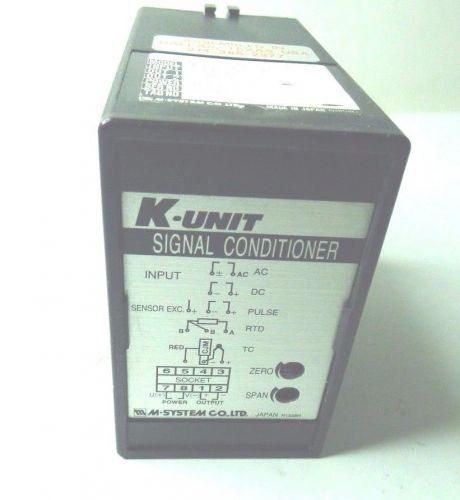 K-UNIT Signal Conditioner Transmitter KVS-6A-F Input 1-5V DC Output 4-20mA DC