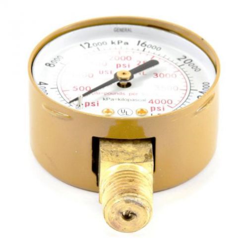 2&#034;-by-1/4&#034; npt, 0-4000 psi oxygen gauge, high pressure forney 87727 032277877276 for sale
