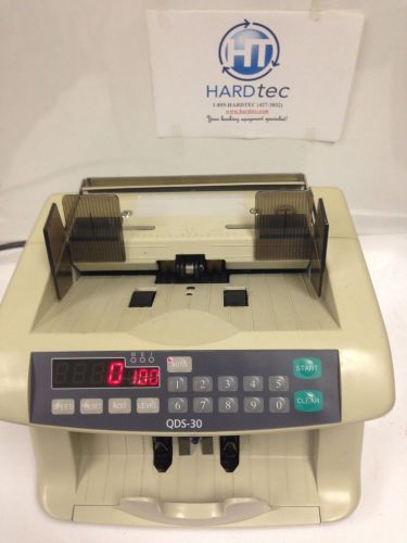 Quality data systems qds-30 currency counter w/ currency counterfeit detector for sale