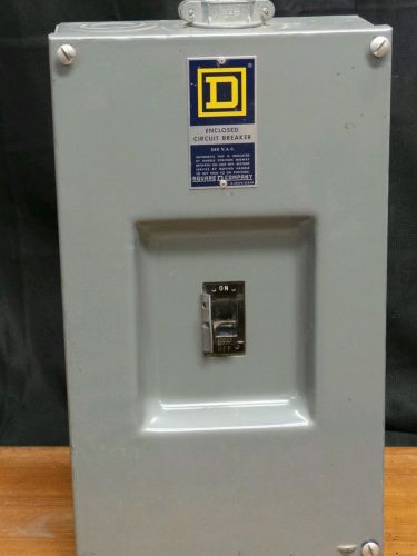 Square d enclosed  circuit breaker 240 volt 225 amp series a2 q2-225-s for sale