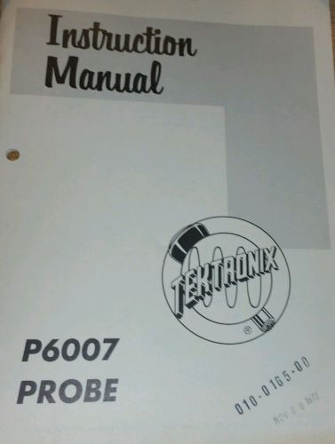 Tektronix P6007 Probe (010-0152-00) Instruction Manual