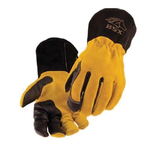 BSX Premium 3 Kidskin Finger Cowhide Back TIG Welding Gloves - BT88 LARGE