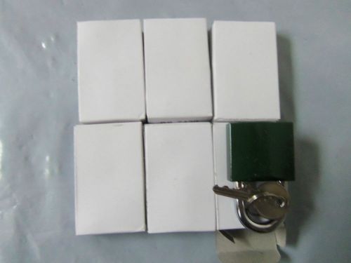 DEFENSE2 1-1/2&#034; VACANT UNIT PADLOCK  GREEN (Box of 6 locks)