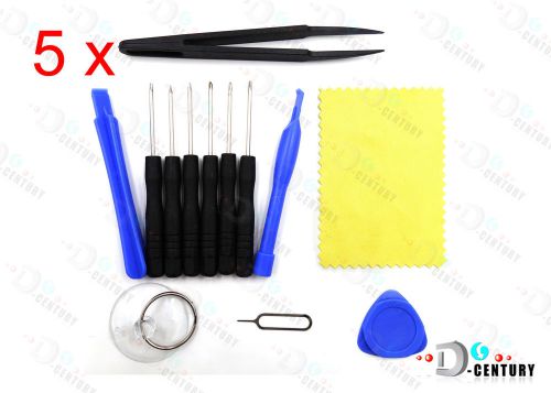 5X 13in1 Repair Opening Pry Tools Screwdriver Kit Set for Cell Phone Replacement