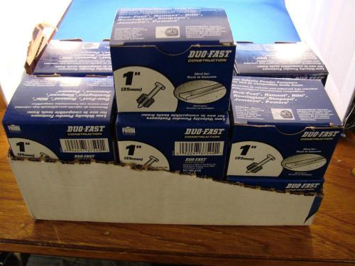 Lot of 13 Boxes of 1&#034; Duo-Fast Low Velocity Powder Fasteners 100 Count Boxes