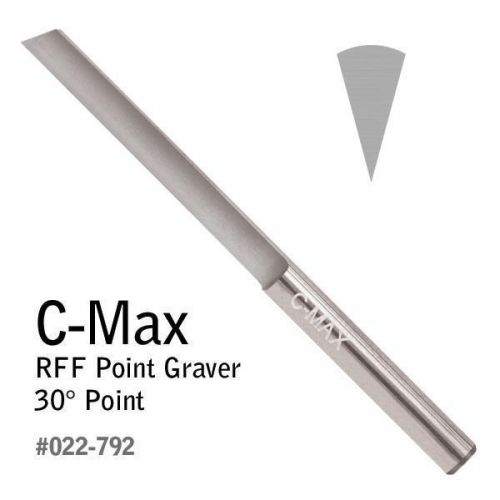 Graver C-Max RFF Point Graver 30 Degree, Tungsten Carbide, Made in the USA
